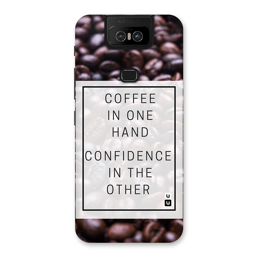 Coffee Confidence Quote Back Case for Zenfone 6z