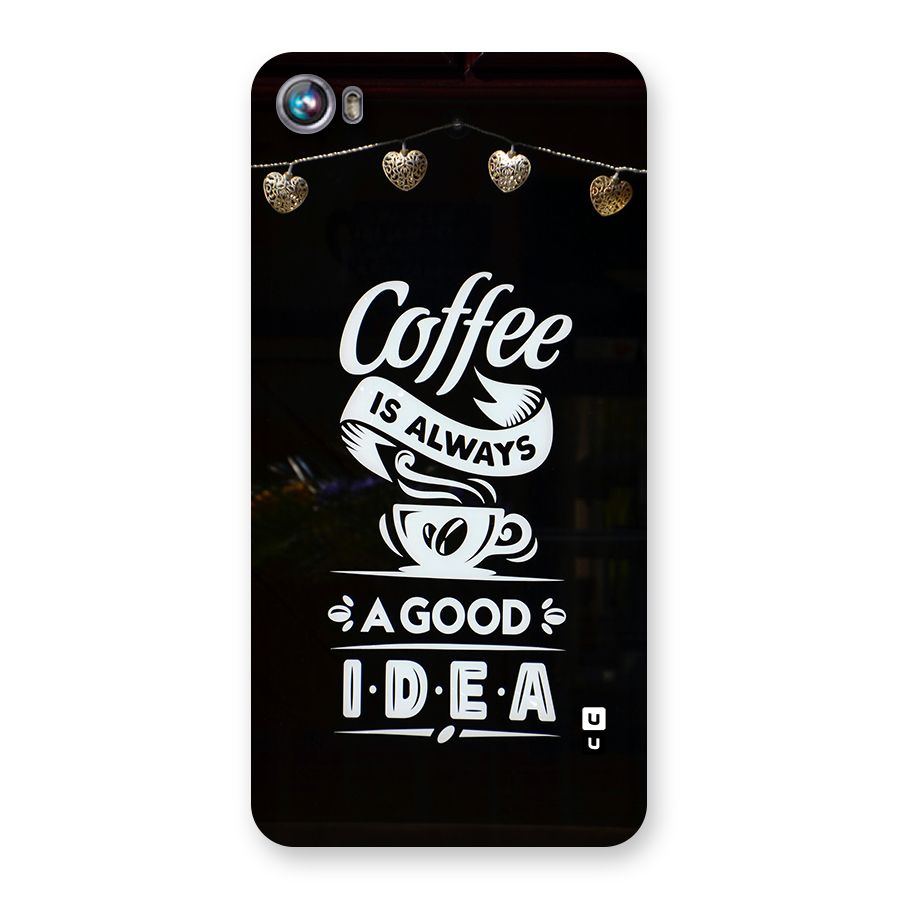Coffee Idea Back Case for Canvas Fire 4 (A107)