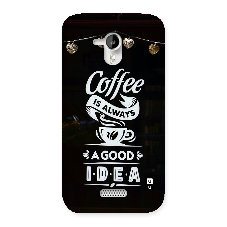 Coffee Idea Back Case for Canvas HD A116