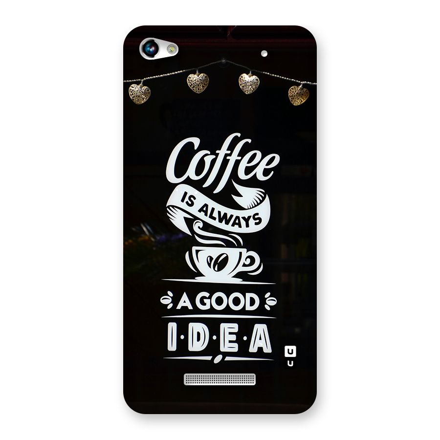 Coffee Idea Back Case for Canvas Hue 2 A316