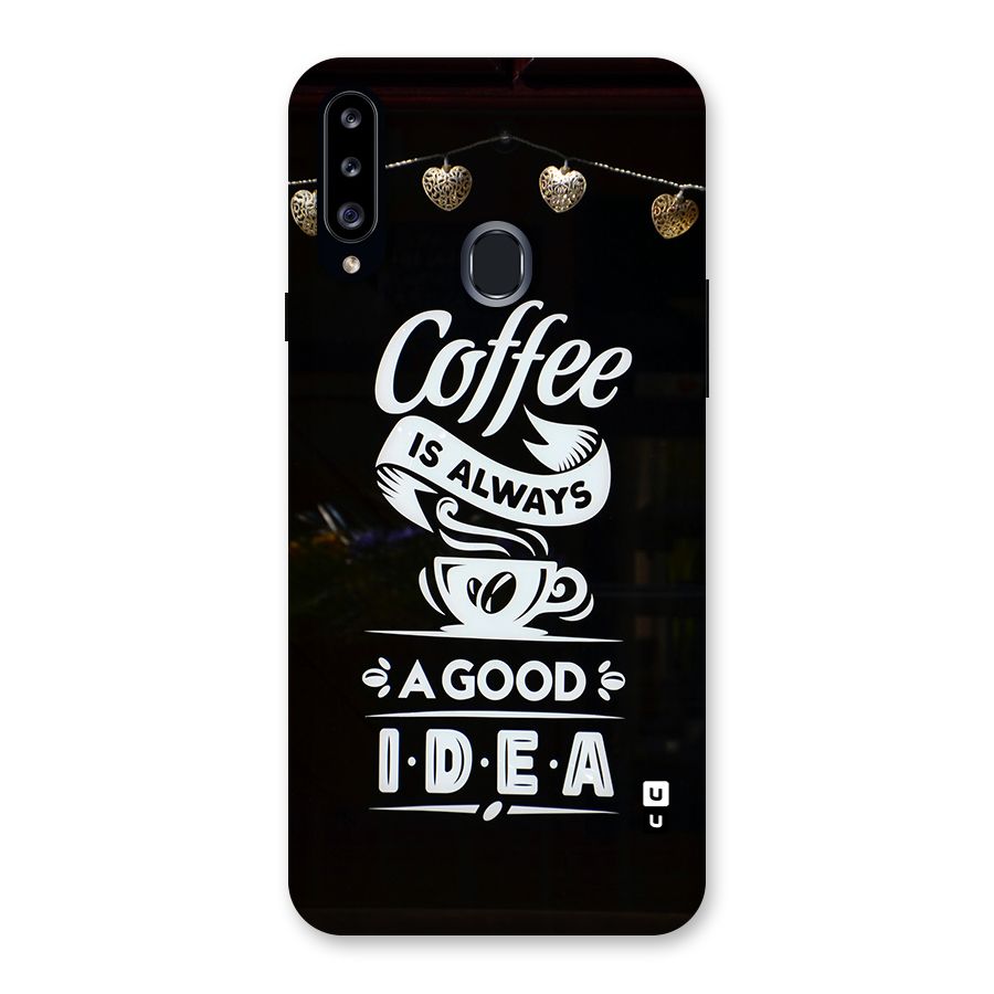 Coffee Idea Back Case for Galaxy A20s