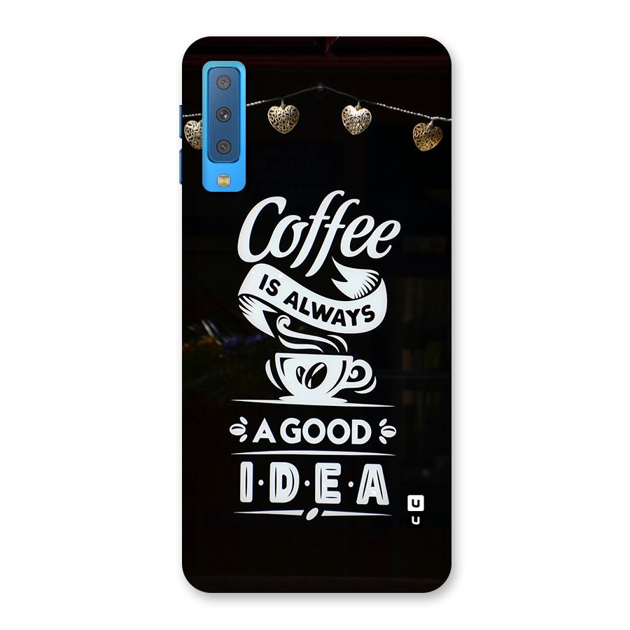 Coffee Idea Back Case for Galaxy A7 (2018)
