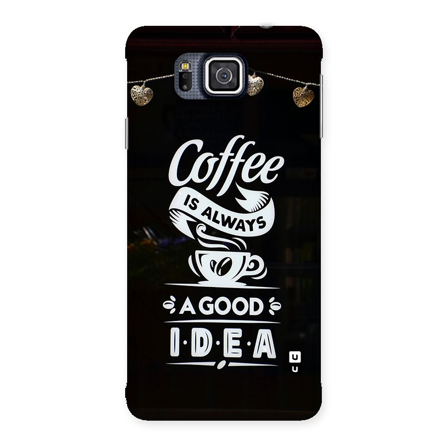 Coffee Idea Back Case for Galaxy Alpha