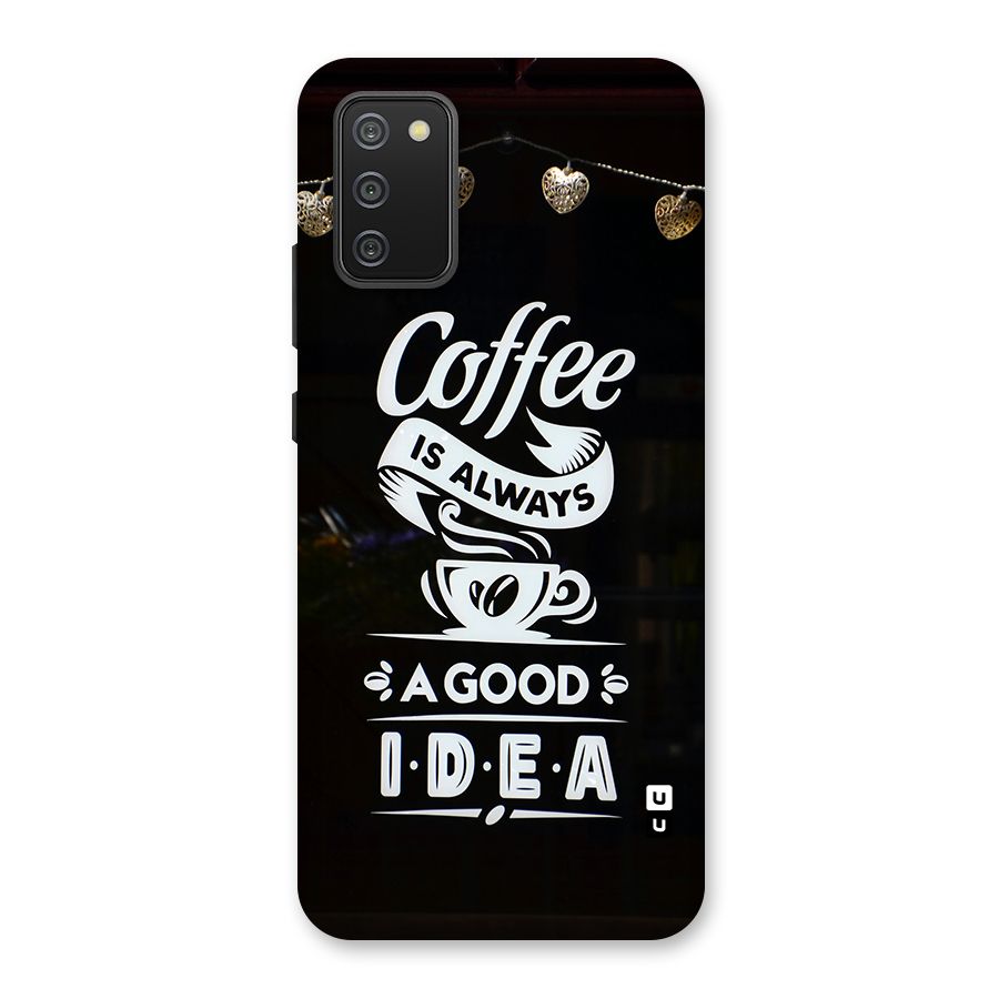 Coffee Idea Back Case for Galaxy F02s