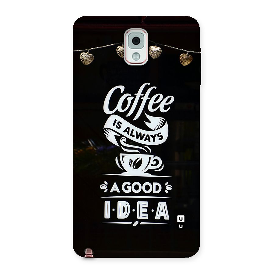 Coffee Idea Back Case for Galaxy Note 3