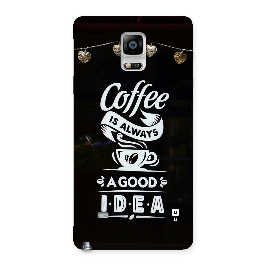Coffee Idea Back Case for Galaxy Note 4