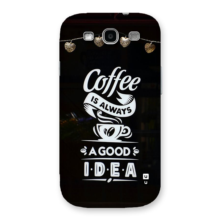 Coffee Idea Back Case for Galaxy S3