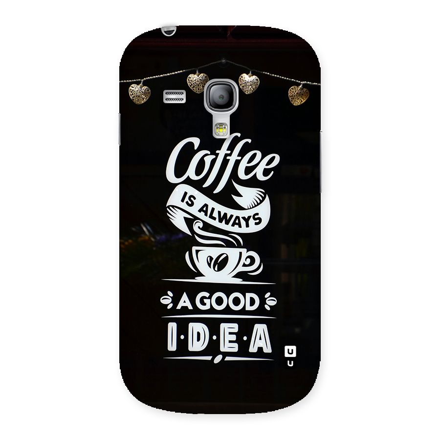 Coffee Idea Back Case for Galaxy S3 Mini