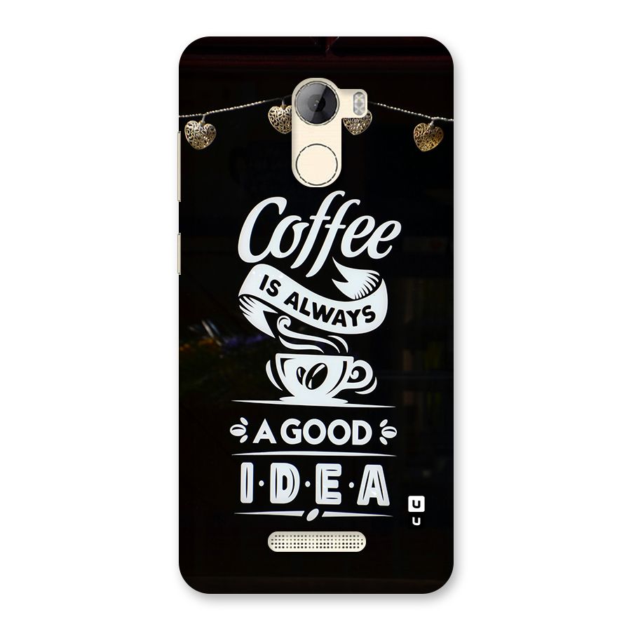 Coffee Idea Back Case for Gionee A1 LIte