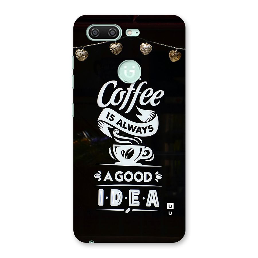 Coffee Idea Back Case for Gionee S10