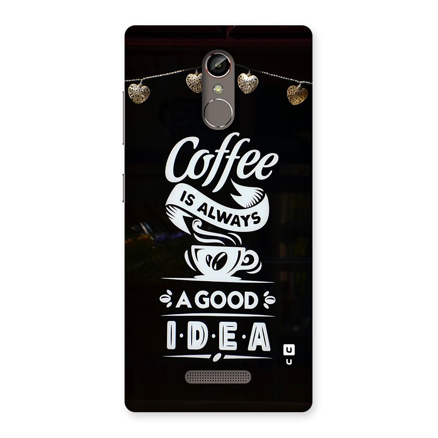 Coffee Idea Back Case for Gionee S6s