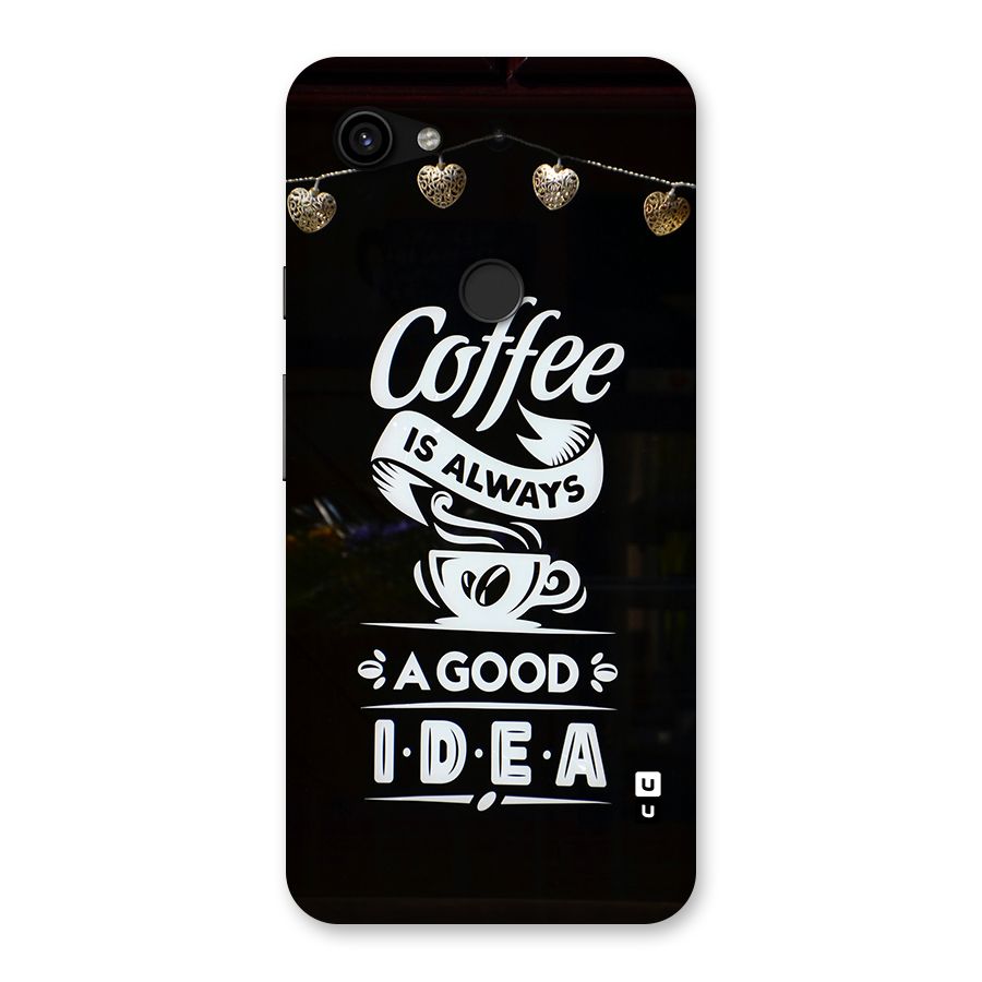 Coffee Idea Back Case for Google Pixel 3a XL