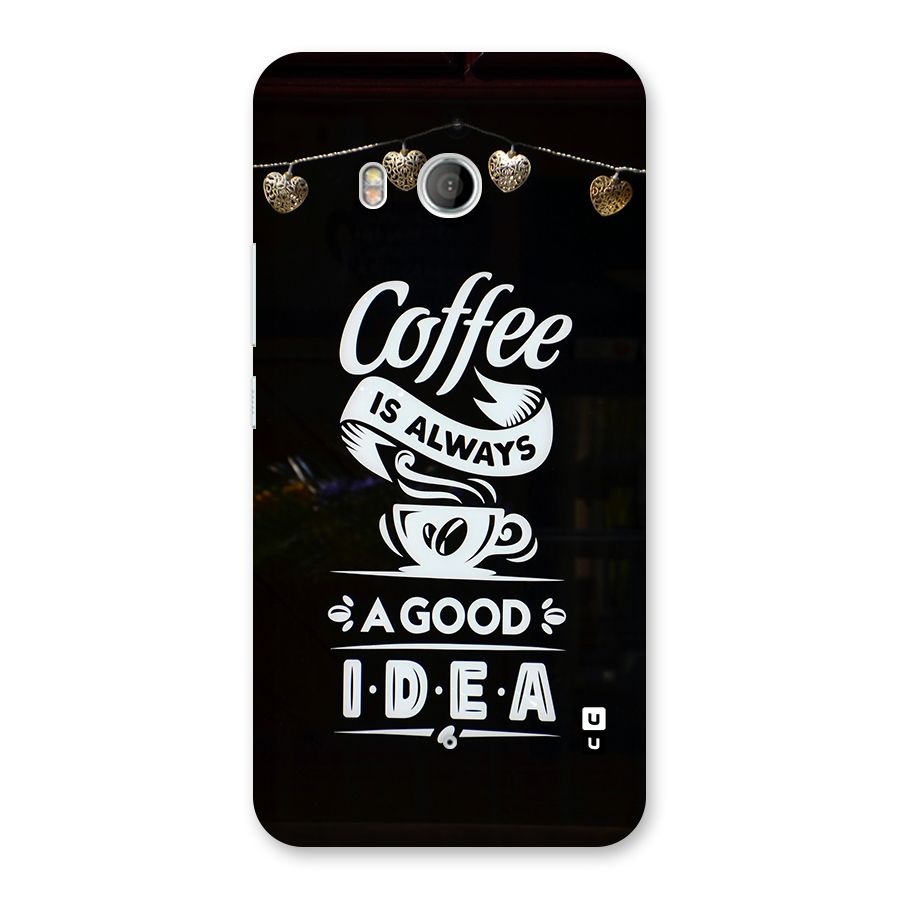 Coffee Idea Back Case for HTC U11