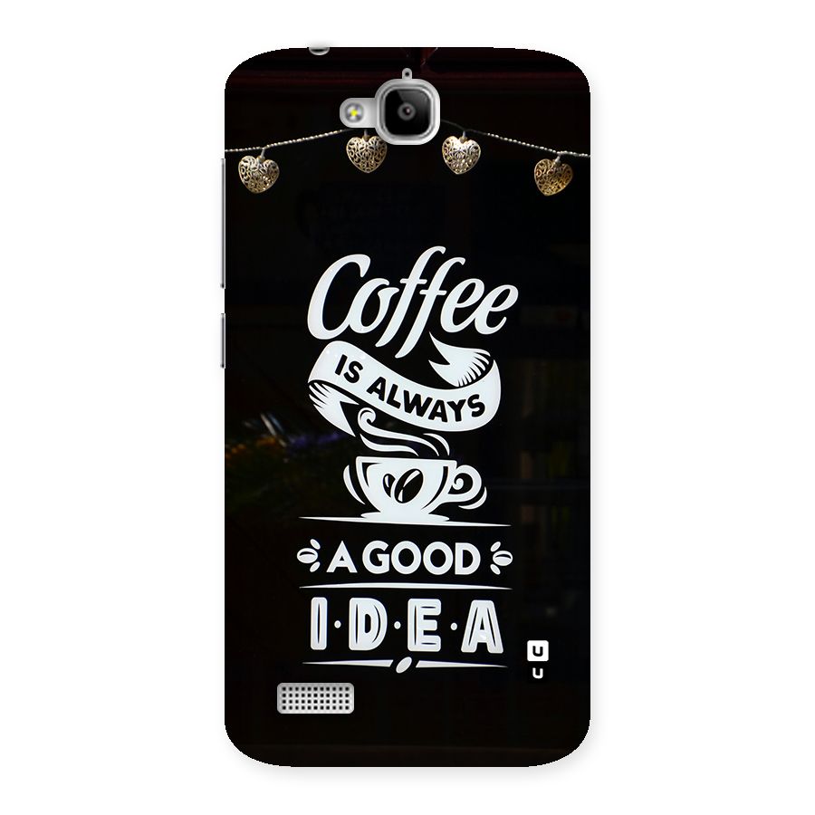 Coffee Idea Back Case for Honor Holly