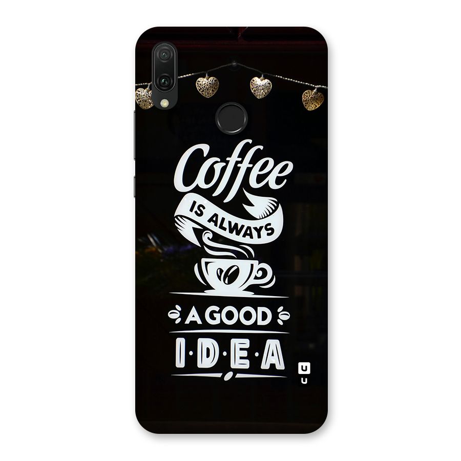 Coffee Idea Back Case for Huawei Y9 (2019)