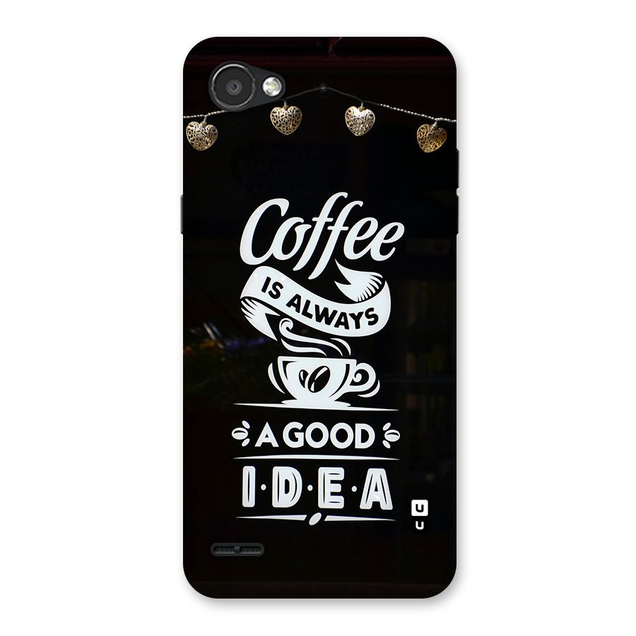 Coffee Idea Back Case for LG Q6
