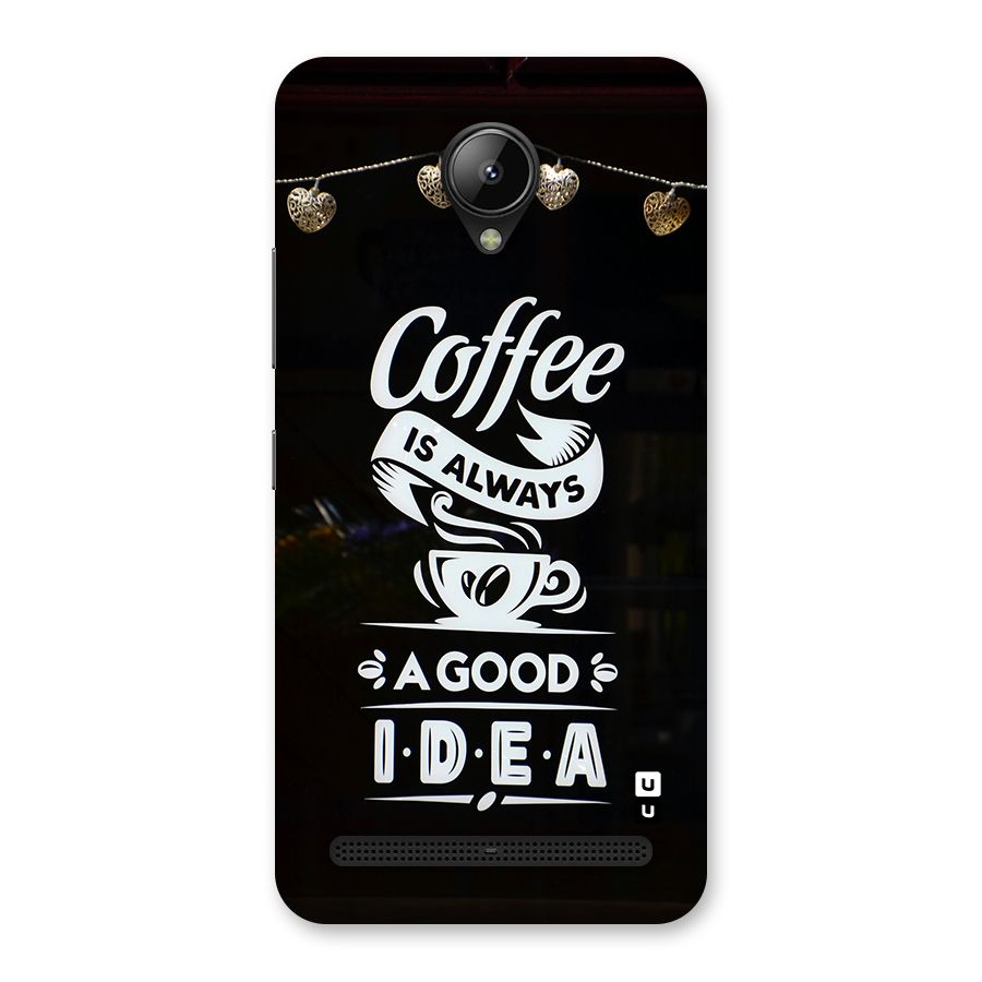 Coffee Idea Back Case for Lenovo C2