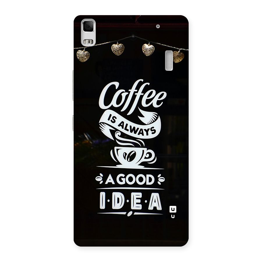 Coffee Idea Back Case for Lenovo K3 Note