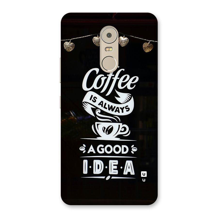 Coffee Idea Back Case for Lenovo K6 Note
