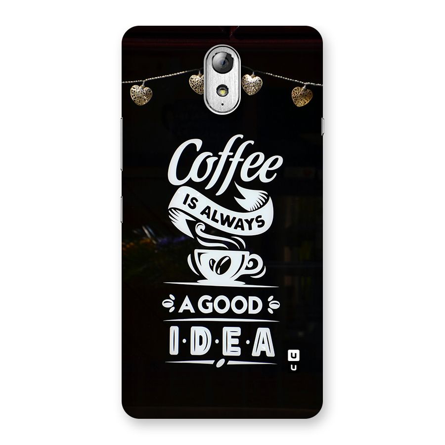 Coffee Idea Back Case for Lenovo Vibe P1M