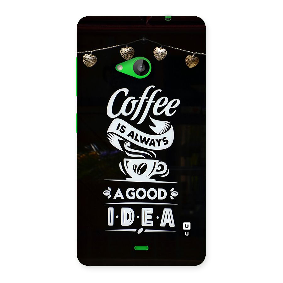 Coffee Idea Back Case for Lumia 535