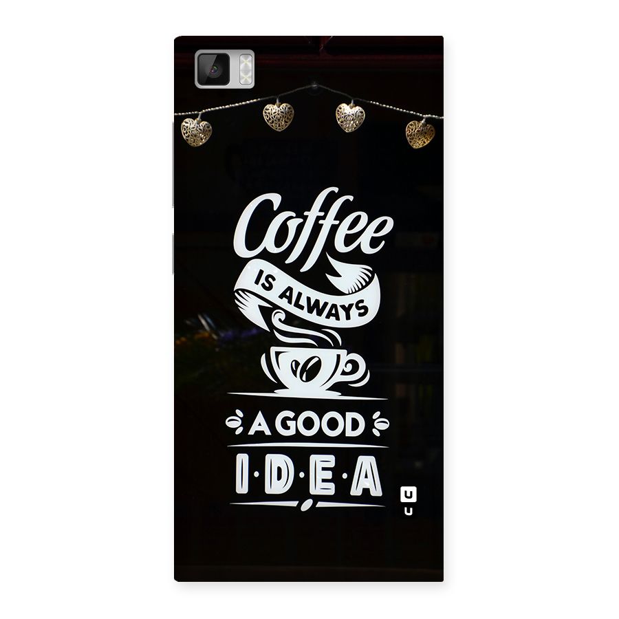 Coffee Idea Back Case for Mi3