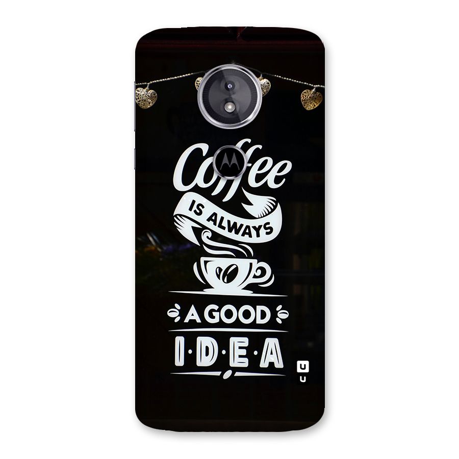 Coffee Idea Back Case for Moto E5
