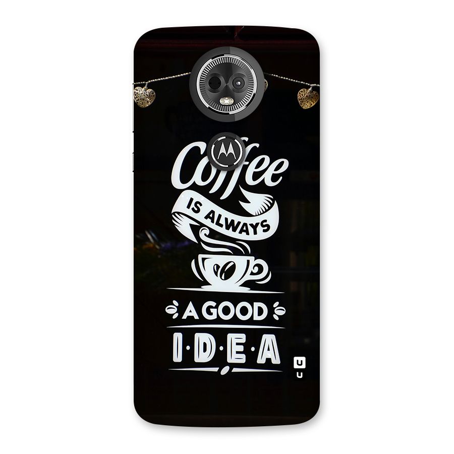 Coffee Idea Back Case for Moto E5 Plus