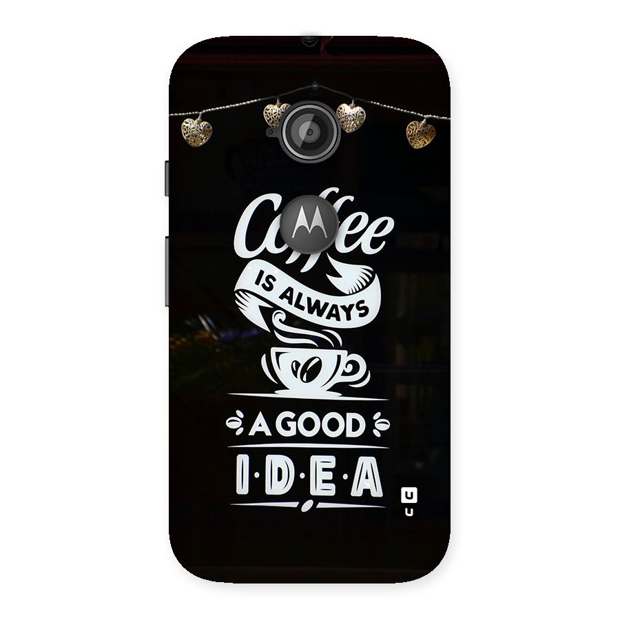 Coffee Idea Back Case for Moto E 2nd Gen