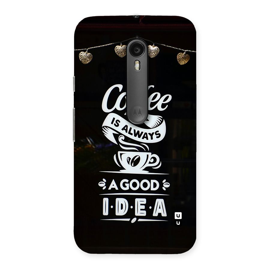 Coffee Idea Back Case for Moto G3