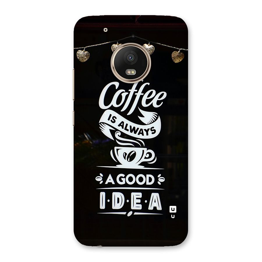 Coffee Idea Back Case for Moto G5 Plus