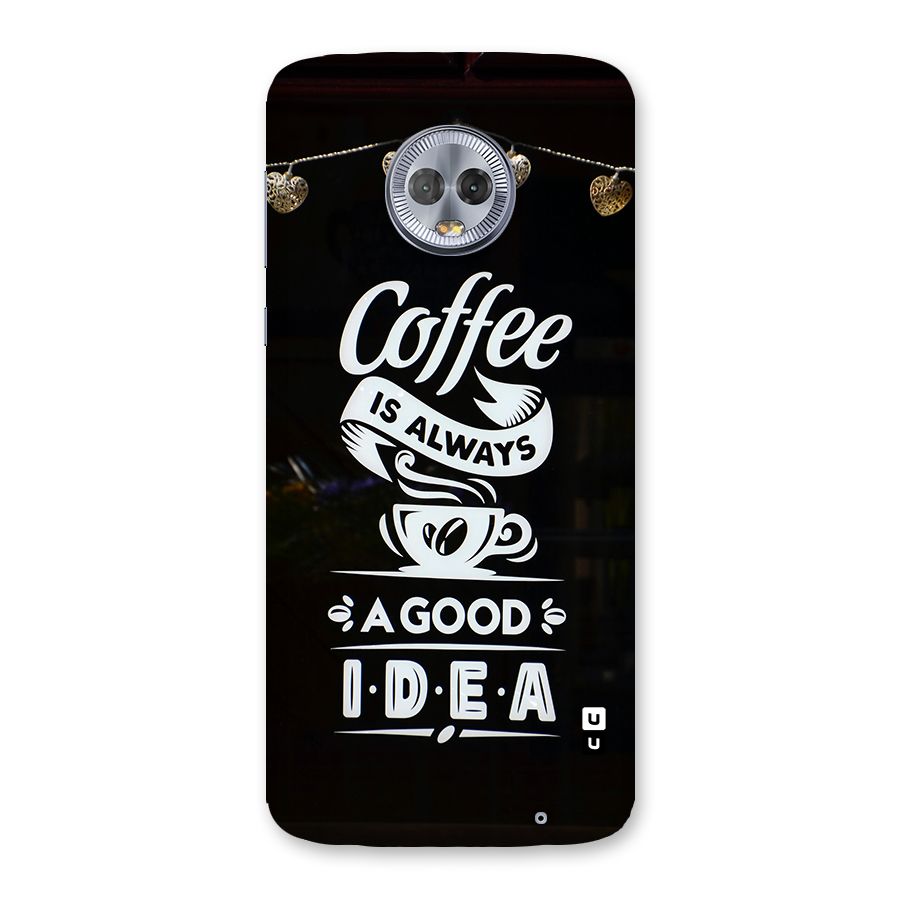 Coffee Idea Back Case for Moto G6 Plus