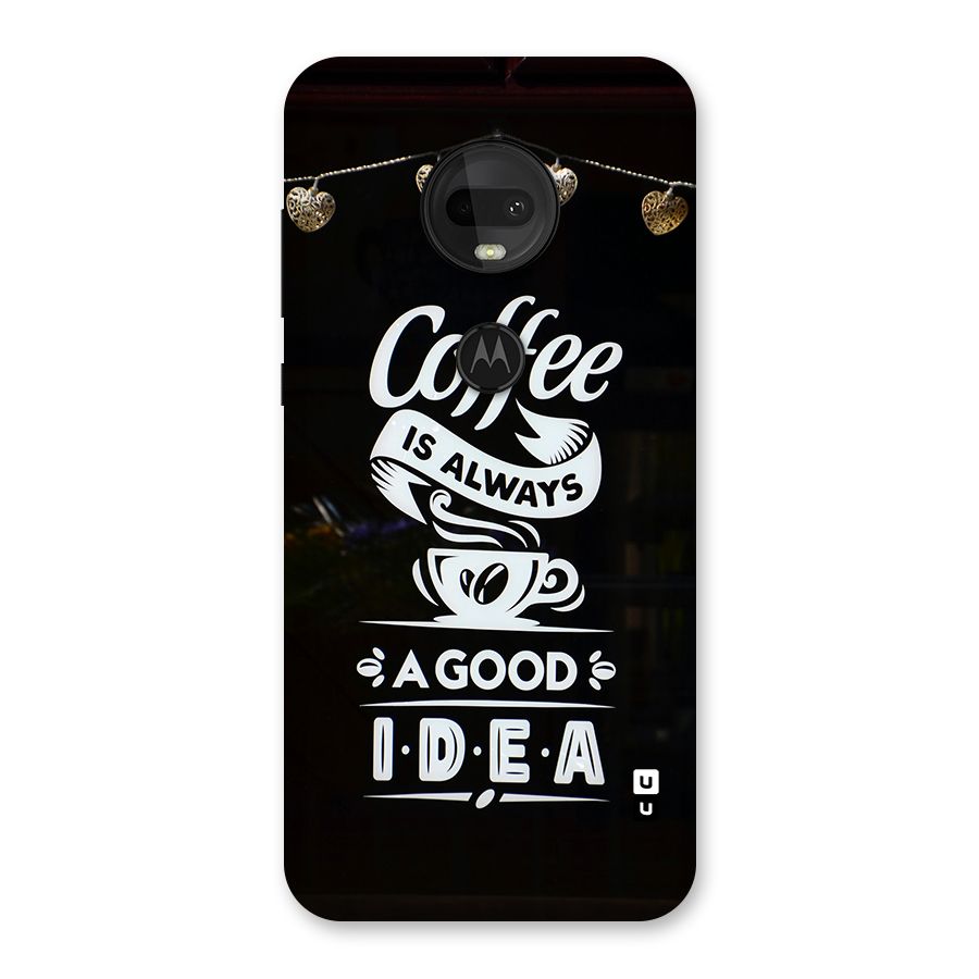 Coffee Idea Back Case for Moto G7