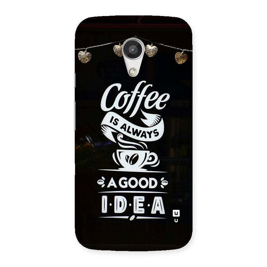 Coffee Idea Back Case for Moto G 2nd Gen