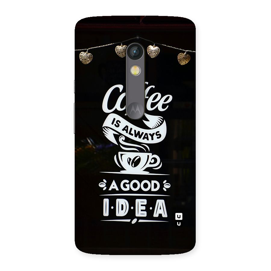 Coffee Idea Back Case for Moto X Play