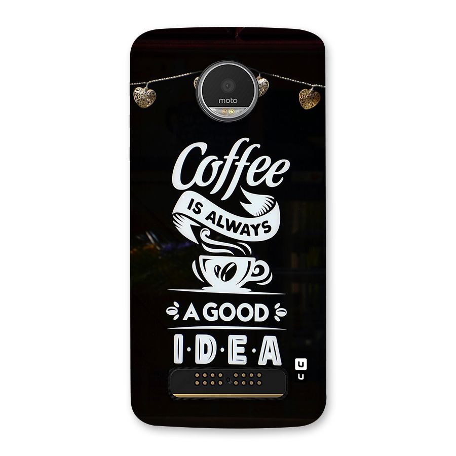 Coffee Idea Back Case for Moto Z Play