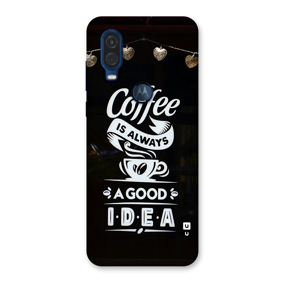 Coffee Idea Back Case for Motorola One Vision
