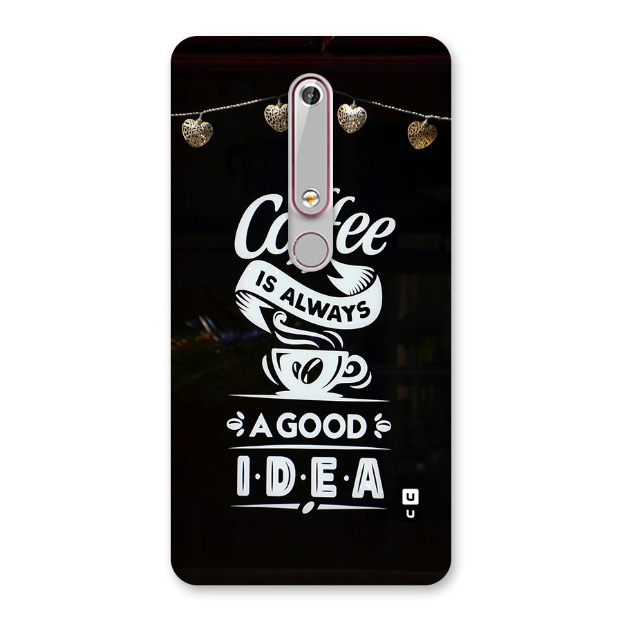 Coffee Idea Back Case for Nokia 6.1