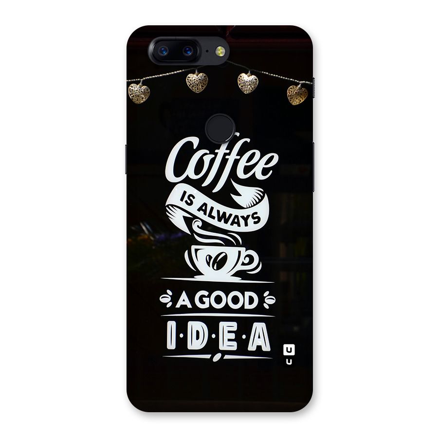 Coffee Idea Back Case for OnePlus 5T