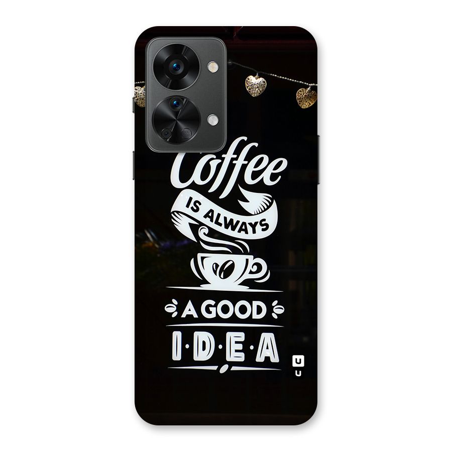 Coffee Idea Back Case for OnePlus Nord 2T