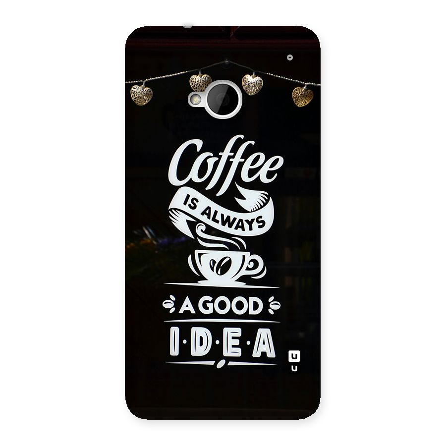 Coffee Idea Back Case for One M7 (Single Sim)