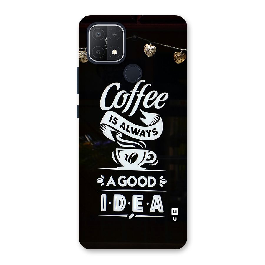 Coffee Idea Back Case for Oppo A15