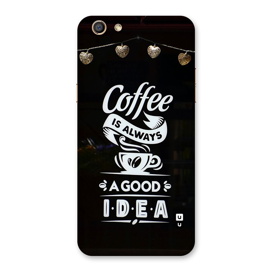 Coffee Idea Back Case for Oppo F3