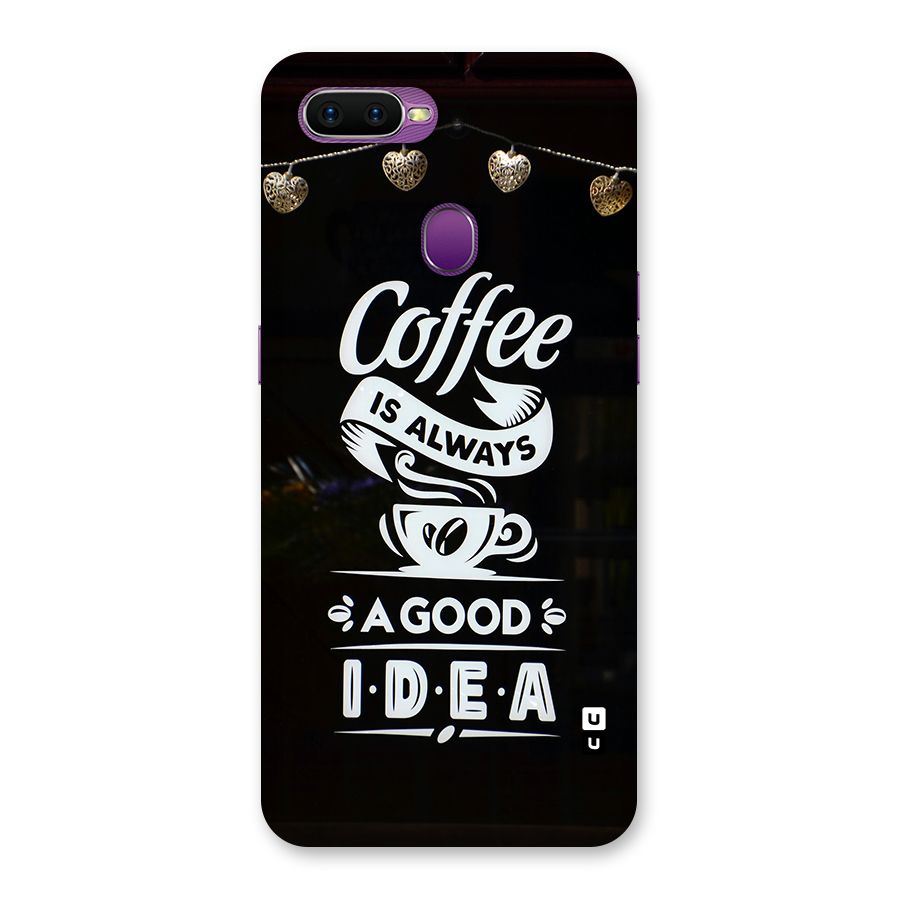 Coffee Idea Back Case for Oppo F9