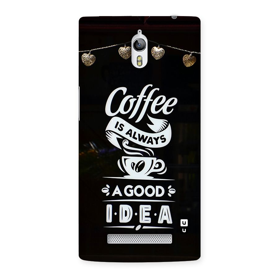 Coffee Idea Back Case for Oppo Find 7