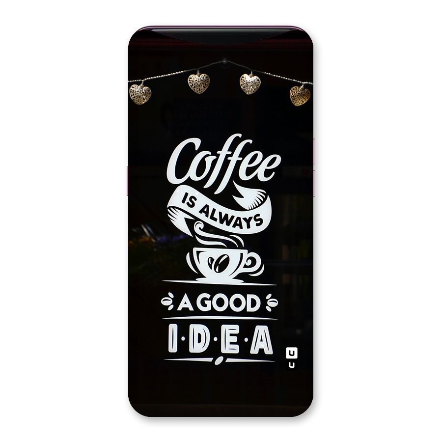 Coffee Idea Back Case for Oppo Find X