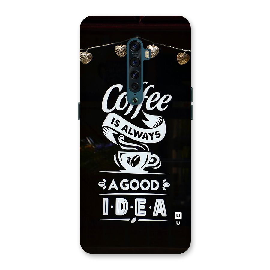 Coffee Idea Back Case for Oppo Reno2