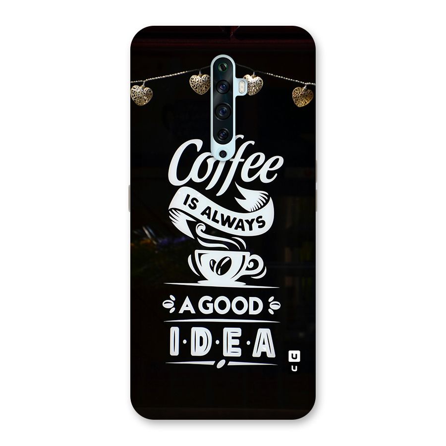 Coffee Idea Back Case for Oppo Reno2 Z