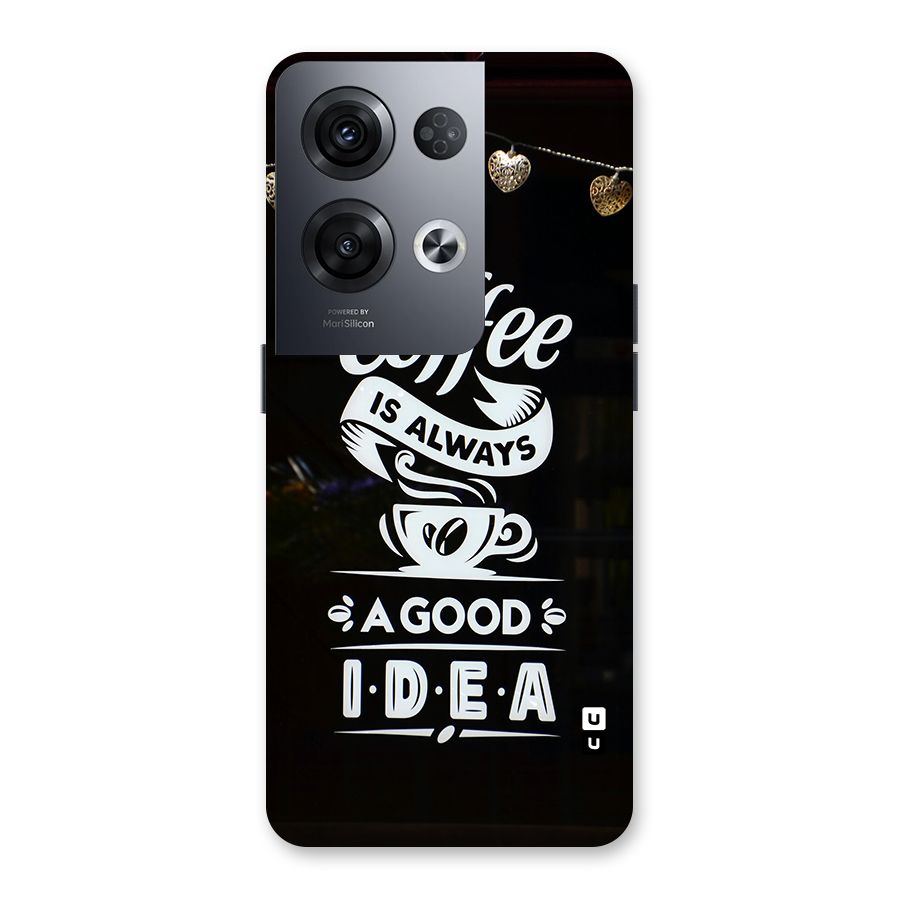 Coffee Idea Back Case for Oppo Reno8 Pro 5G