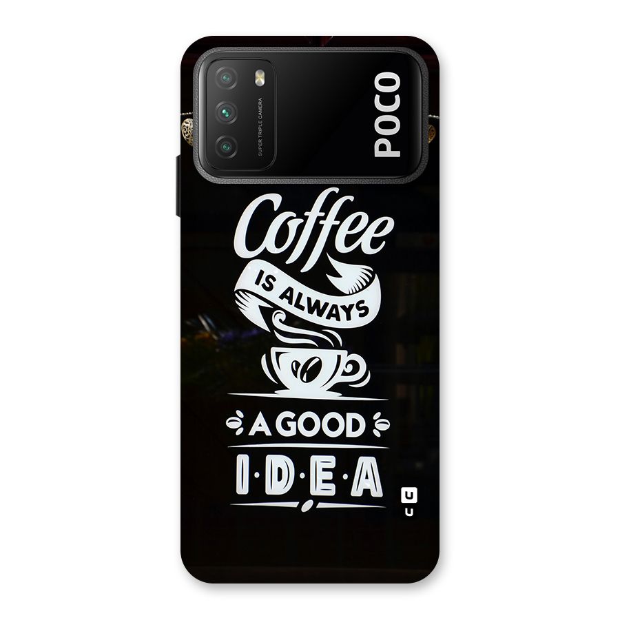 Coffee Idea Back Case for Poco M3